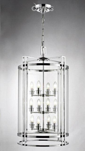 Diyas IL31085 Eaton 12 Light Ceiling Pendant Light in Polished Chrome