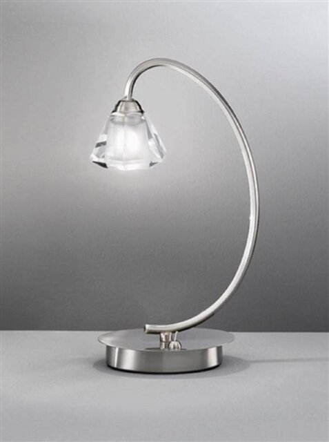 Franklite TL971 Twist 1 Light Satin Nickel Table Lamp