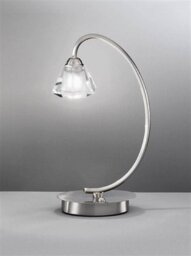 Franklite TL971 Twist 1 Light Satin Nickel Table Lamp