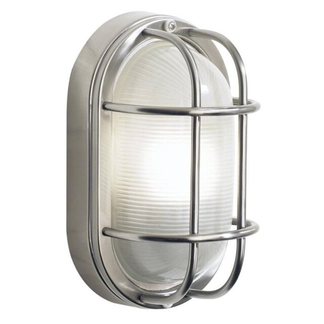Dar SAL5244 Salcombe Outdoor Wall Light In Stainless Steel