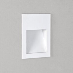 Astro 1212024 Borgo One Light LED Square Recessed Wall Light In White, 2700K - W: 90mm