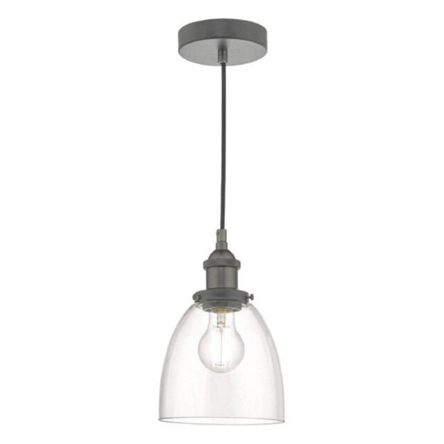 Dar ARV0161 Arvin 1 Light Ceiling Pendant Light In Antique Chrome