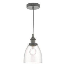 Dar ARV0161 Arvin 1 Light Ceiling Pendant Light In Antique Chrome