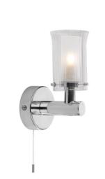 Dar ELB0750 Elba 1 Light Bathroom Wall Light In Chrome