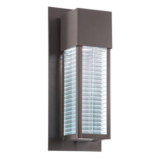 KL/SOREL2/M LED Sorel 1 Light Outdoor LED Wall Light In Architectural Bronze