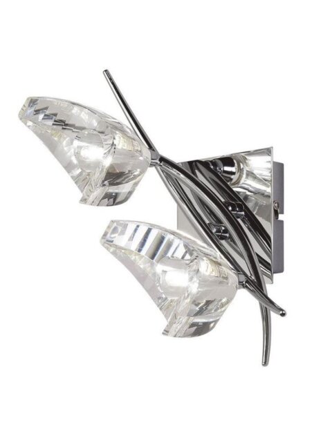 Mantra M1462/S Eclipse 2 Light Switched Wall Light In Chrome