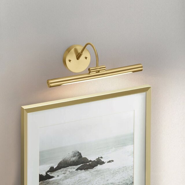 Elstead ALTON-PL-S-BB Alton Small LED Picture Light In Brushed Brass