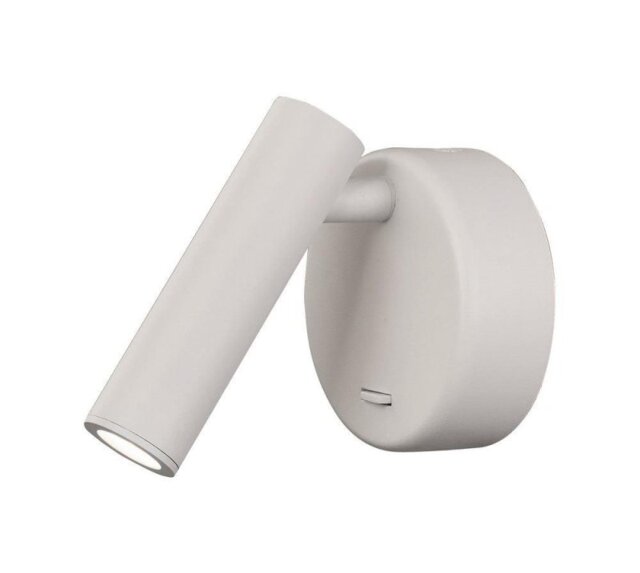 Mantra M6075 Prea 1 Light Switched Wall Light In Matt White