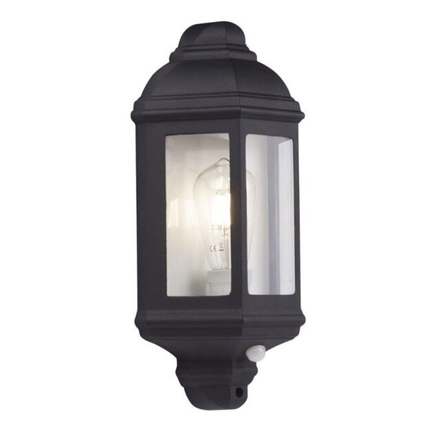 Searchlight 280BK-PIR Outdoor PIR Security Wall Lantern Light