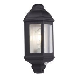 Searchlight 280BK-PIR Outdoor PIR Security Wall Lantern Light