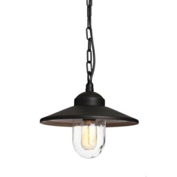 Elstead KLAMPENBORG8BK Klampenborg 1 Light Outdoor Chain Lantern In Black