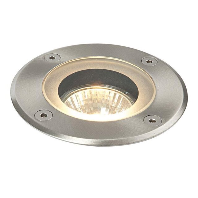 Saxby 52212 Pillar Round Outdoor Floor Light Stainless Steel IP44
