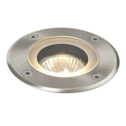Saxby 52212 Pillar Round Outdoor Floor Light Stainless Steel IP44