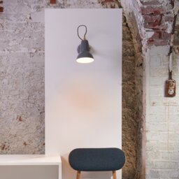 31332 Original 1227 BRASS Wall Light in Elephant Grey