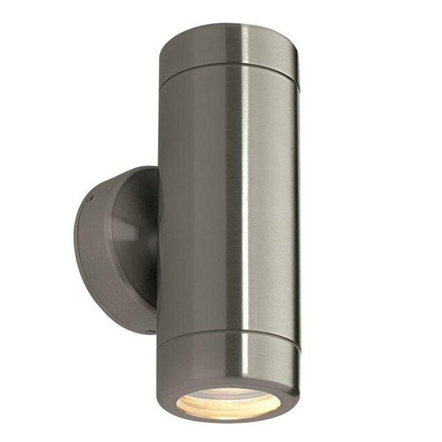 Saxby ST5008S Odyssey Outdoor Up and Down Wall Light in Stainless Steel