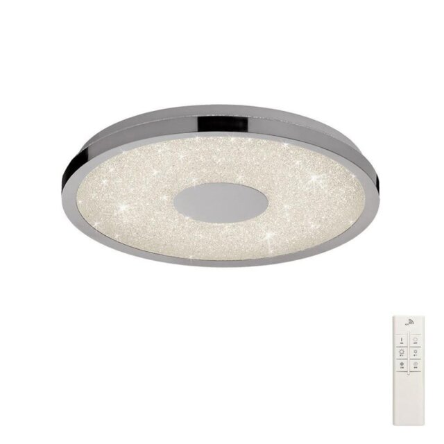 Mantra M5931 Centara LED Small Flush Ceiling Light In Chrome - Dia: 380mm
