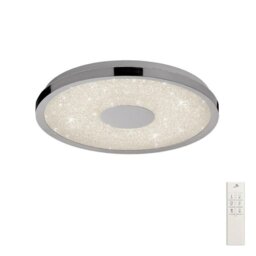Mantra M5931 Centara LED Small Flush Ceiling Light In Chrome - Dia: 380mm