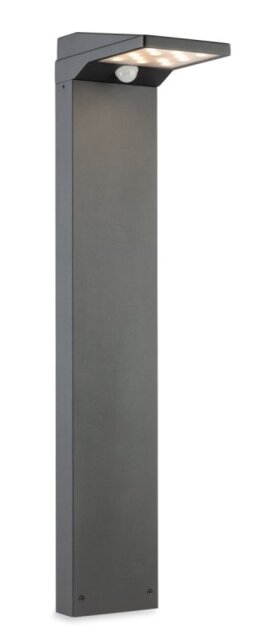 Firstlight 3863GP Cyrus LED Outdoor Solar Post Lamp with PIR In Graphite IP54