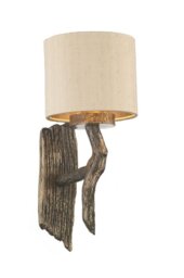 David Hunt Lighting JOS0799 Joshua Wall Light with Taupe Shade