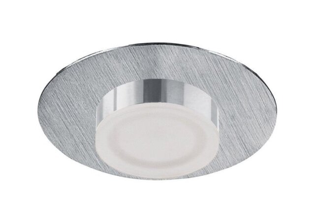 Mantra M8350 Marcel Bathroom Round LED Recessed Downlight In Satin Aluminium
