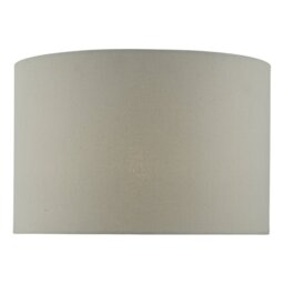 Dar Lighting Cassandra Grey Cotton Drum Shade 40 cm