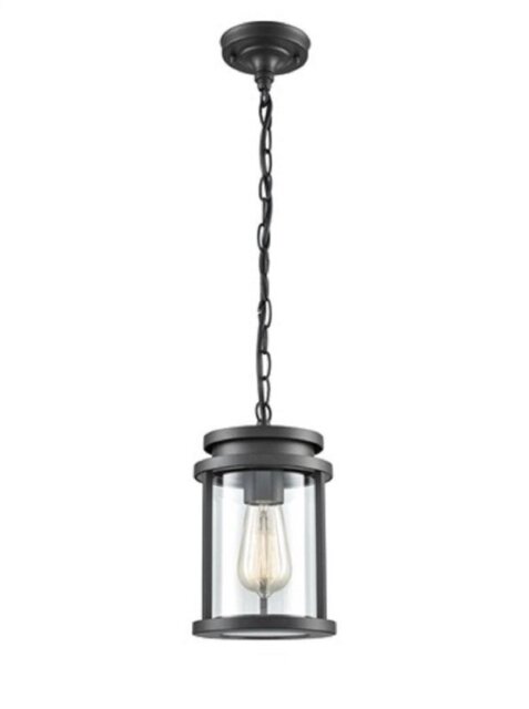 Franklite EXT6622 Exterior Outdoor Ceiling Lantern Light In Charcoal