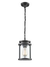 Franklite EXT6622 Exterior Outdoor Ceiling Lantern Light In Charcoal