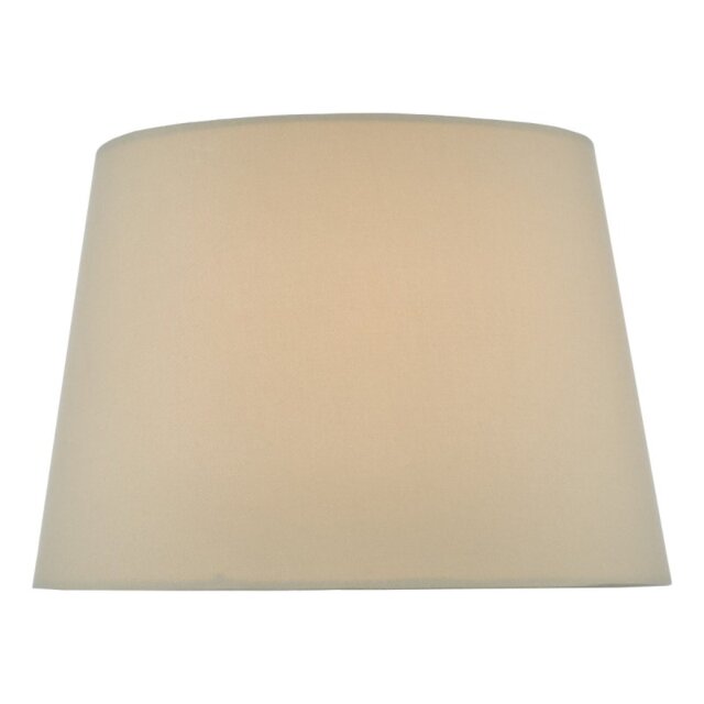 Dar Lighting Alina Taupe Faux Silk Tapered Drum Shade 26 cm