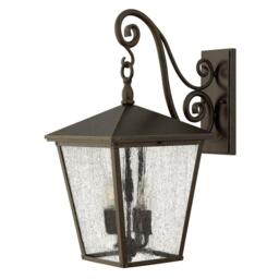 HK/TRELLIS2/L Trellis 4 Light Large Wall Lantern Light In Regency Bronze - Height: 565mm