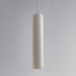 Astro 1252014 Osca 400mm Long Round Ceiling Pendant Light in White Plaster Finish