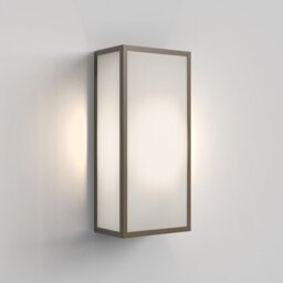 Astro 1183026 Messina 160 II Outdoor Wall Light In Bronze With Frosted Glass IP44