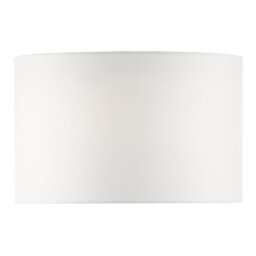 Dar Lighting Pyramid White Linen Drum Shade 46 cm