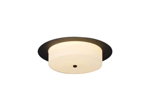 Arctic Bathroom LED Ceiling Light In a Sand Black And White Finish IP44
