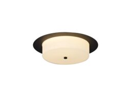 Arctic Bathroom LED Ceiling Light In a Sand Black And White Finish IP44