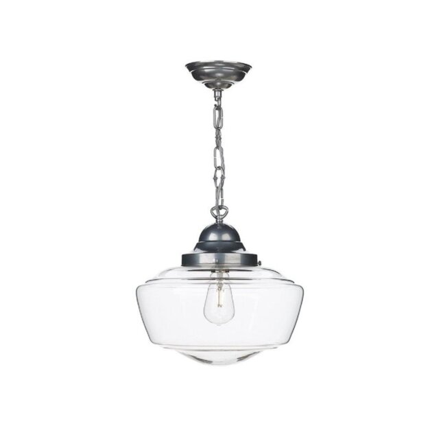 David Hunt Lighting STO0146 Stowe 1 Light Ceiling Pendant Light In Satin Chrome
