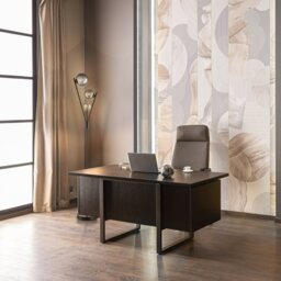 Franklite Luna 3 Light Floor Lamp In Black Finish With Smoked Glass SL257