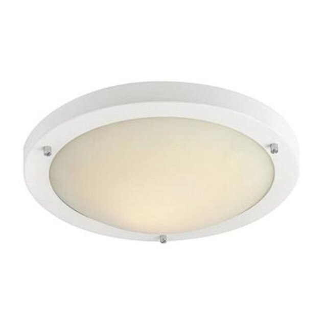 Firstlight 8611WH Rondo LED Flush Ceiling Light In Matt White
