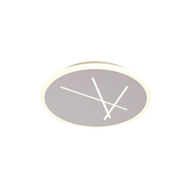 Mantra M6672 Kenzo LED Flush Ceiling Light In Sand White - Dia: 372mm