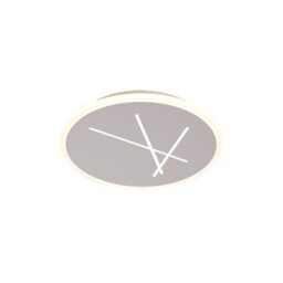 Mantra M6672 Kenzo LED Flush Ceiling Light In Sand White - Dia: 372mm