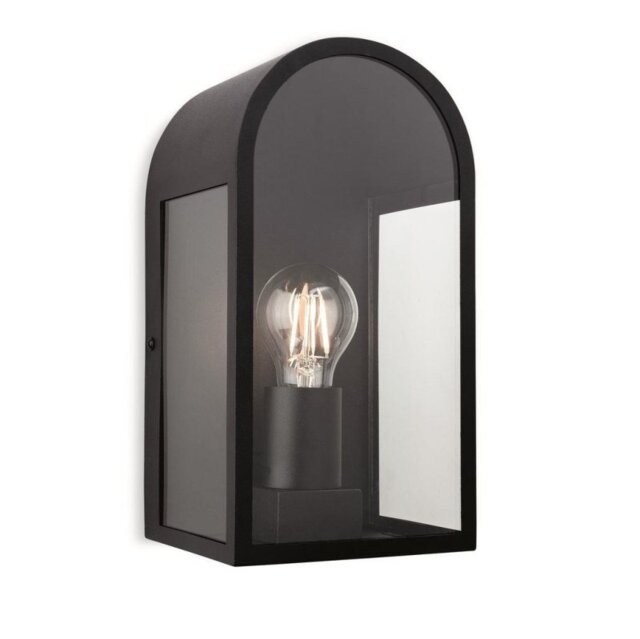 Firstlight 7669BK Eva 1 Light Outdoor Wall Light In Black