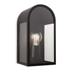Firstlight 7669BK Eva 1 Light Outdoor Wall Light In Black