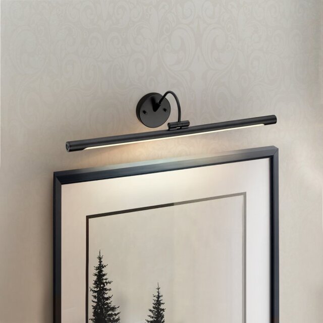 Elstead ALTON-PL-L-BLK Alton Large LED Picture Light In Black