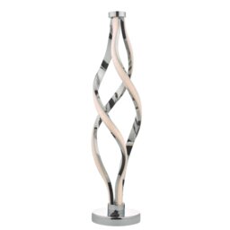 Dar Lighting Jive LED Table Lamp In Polished Chrome Finish