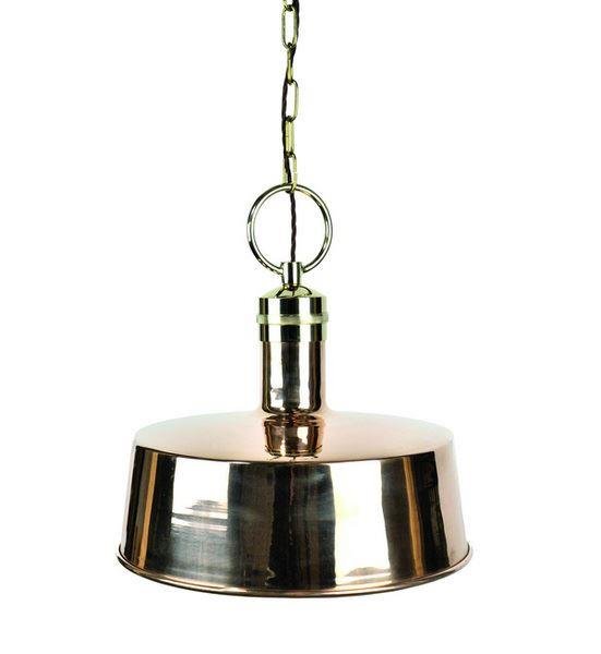 652A Large Cattura 1 Light Nickel Ceiling Pendant - product_finish:Polished Brass