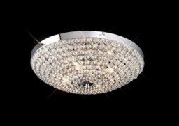 IL30187 Ava 4 Light Flush Crystal Ceiling Light