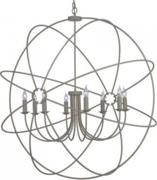David Hunt Lighting ORB0839 Orb 8 Light Ceiling Pendant in Ash Grey