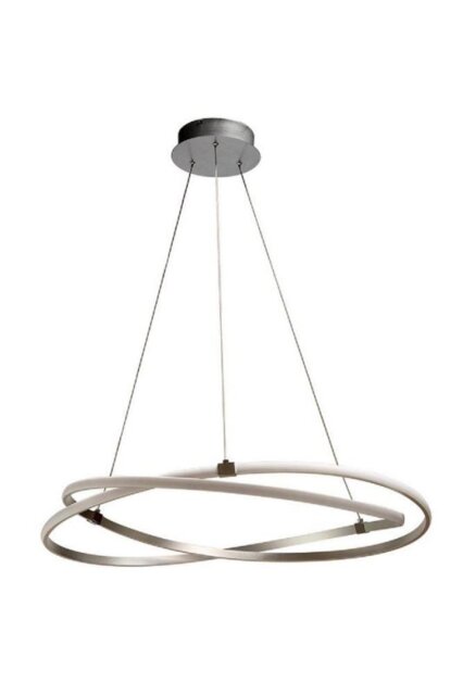 Mantra M5380 Infinity LED Ceiling Pendant Light In Silver And Chrome - Dia: 510mm