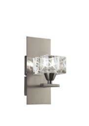 Mantra M1446SN/S Zen Sn 1 Light Switched Wall Light In Satin Nickel
