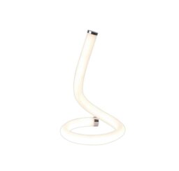 Mantra M6604 Nur II 12 Watt Table Lamp In Polished Chrome And Opal White