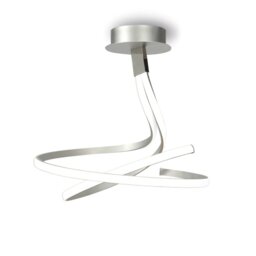 Mantra M4998 Nur LED Double Ceiling Light In Silver And Chrome - Dia: 530mm